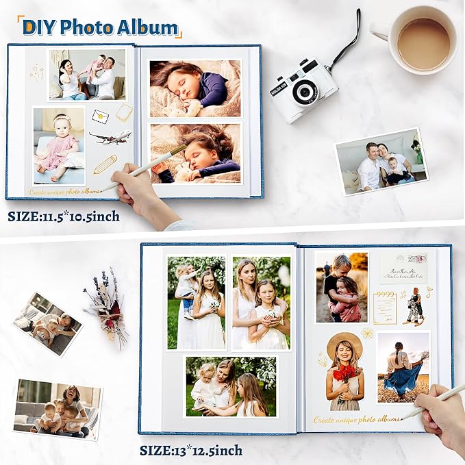 Artfeel Photo Album Self Adhesive Scrapbook, Large Photo Book - Image 3