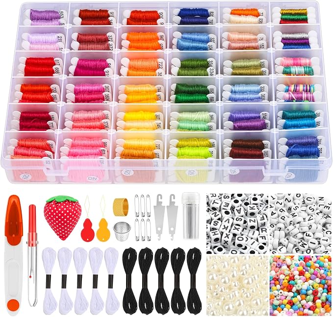 PAXCOO 985Pcs String Bracelet Making Kit, Friendship Bracelet String Kit by PAXCOO
