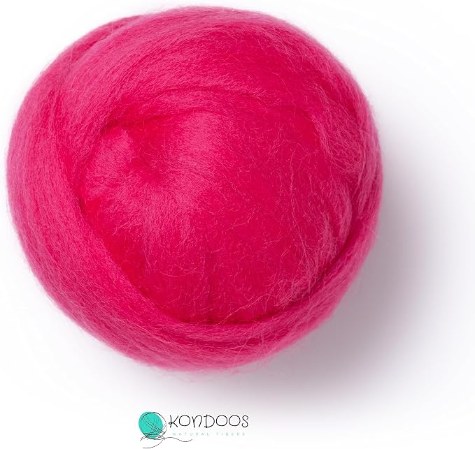 Kondoos Natural Wool roving, 2 OZ. Best Wool - Image 4