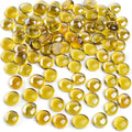 FUTUREPLUSX 1 LB Yellow Glass Marbles, Flat Marbles Glass Beads Vase | by FuturePlusX