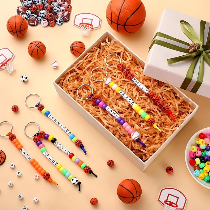 Landical 564 Pcs Sports Keychain Making Kit DIY Baseball Basketball Football - Image 5