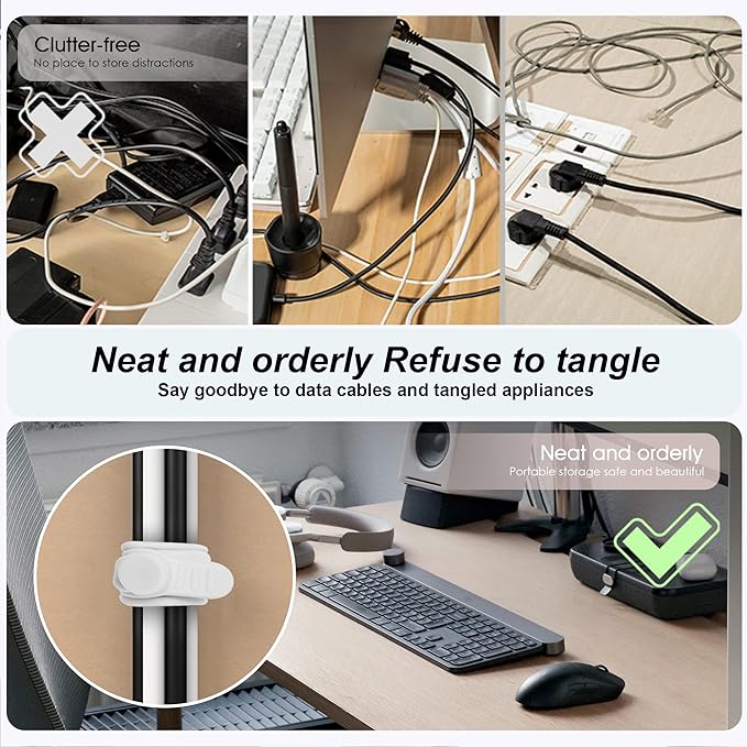 Silicone Cable Ties Cord Organizer - Image 3