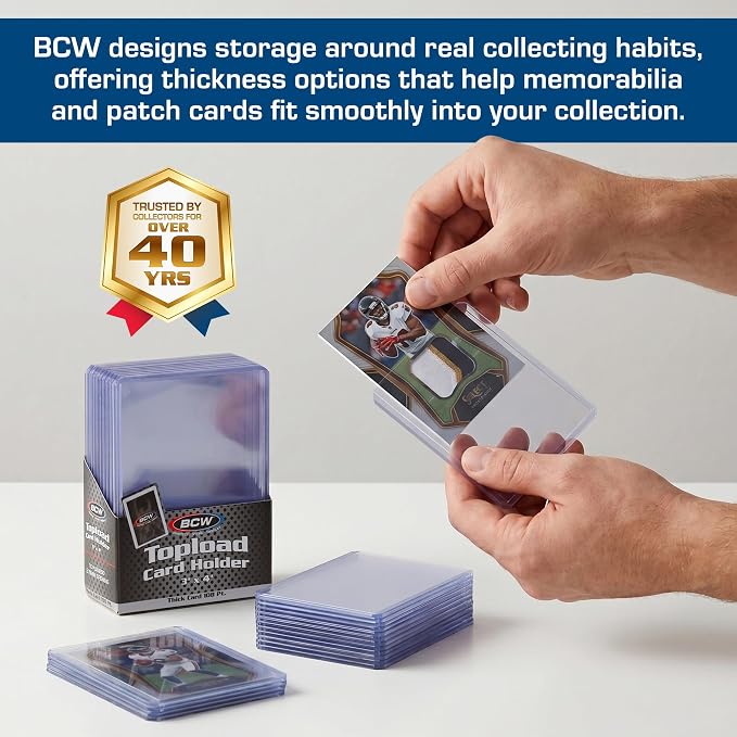 BCW 108 PT. Thick Card Topload Holder - Image 3
