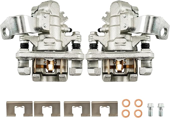 Torchbeam Rear Brake Calipers Set for Honda Civic 2006-2015, Acura ILX 2013-2018, Rear Left and Rear Right Calipers Replace # 19B3298+19B3299