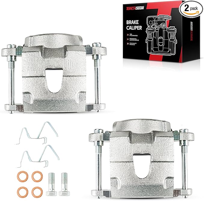 Torchbeam Front Brake Calipers Set for Chevrolet S10 1982-2003, GMC Sonoma 1991-2003, Chevrolet Camaro 1982-1992, Chevrolet El Camino, Front Left and Front Right Calipers Replace # 184071+184072