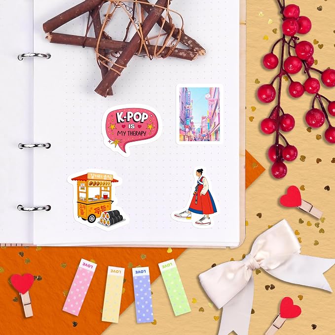 100Pcs South Korea Stickers for Luggage, Water Bottle - Image 8