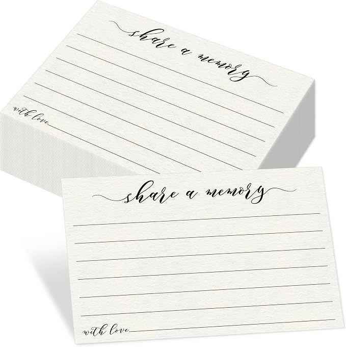 55 PCS Share A Memory Cards, Memory Card Keepsakes by VANTASII