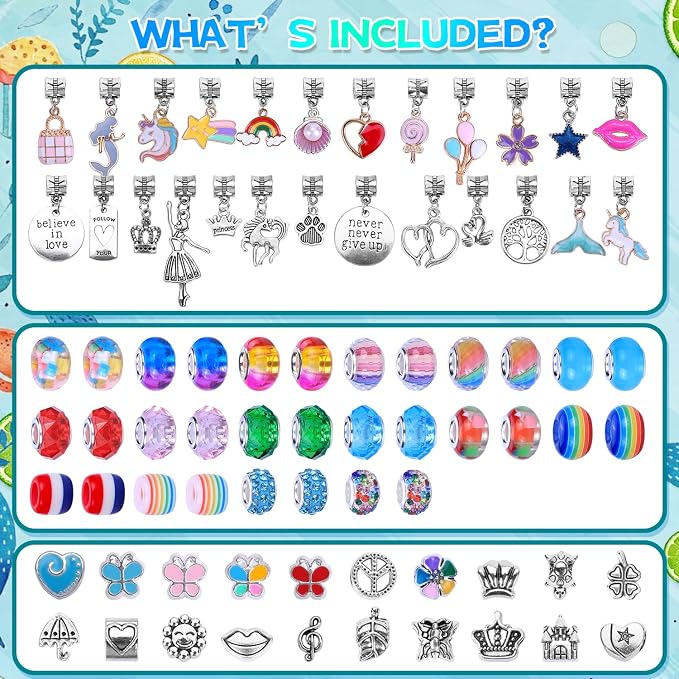 VICTLOV Charm Bracelet Making Kit, DIY Craft - Image 2