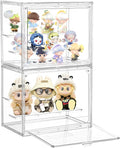 Acrylic Display Case for Collectibles 3 Tier, Small Clear Display Box 2pack | 2 by Attelite