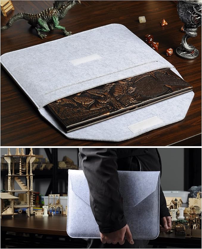 CZYY Faux Leather Dungeon Master Screen, 4-Panel DM Screen - Image 7