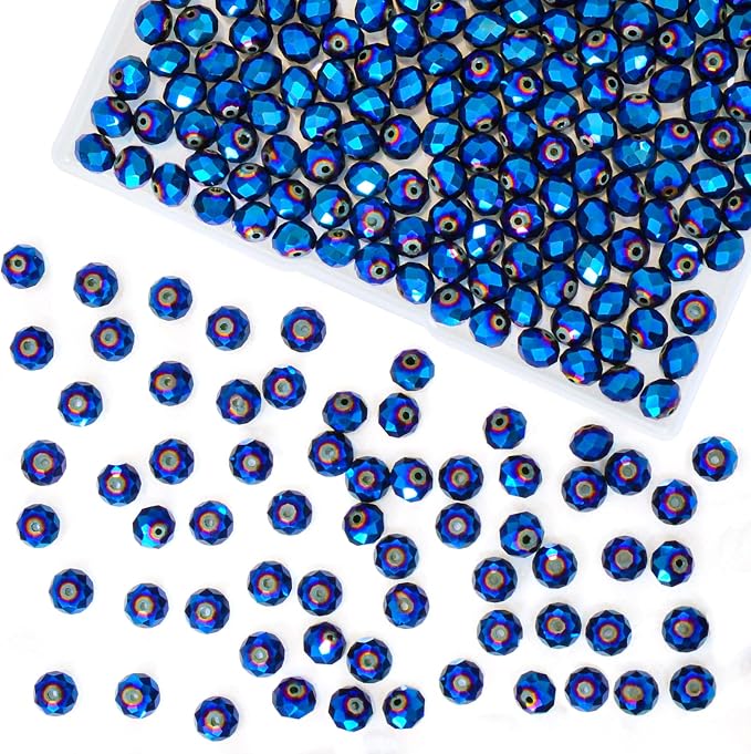 220Pcs 10mm Crystal Glass Beads by Laopottbeads