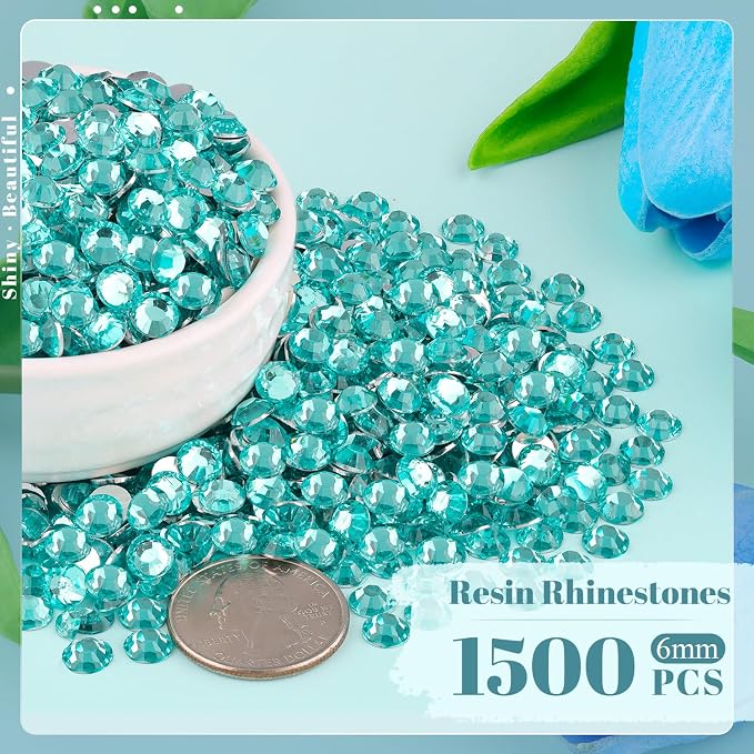 1500PCS 6mm Resin Rhinestones Bulk - Image 2