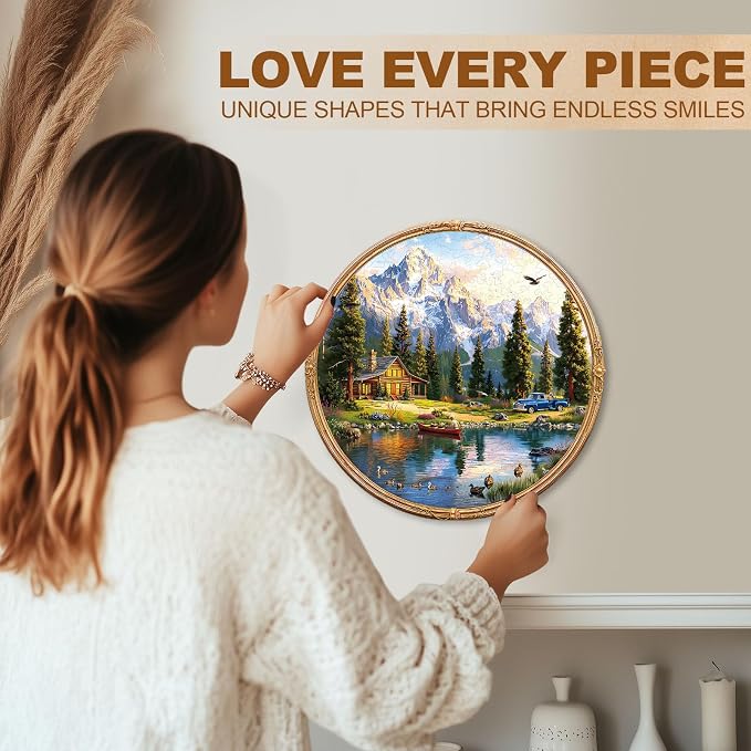 Lakeside Leisure Puzzles Adults Gifts Wooden 265 Pieces 13.4 * 13.4in - Image 6
