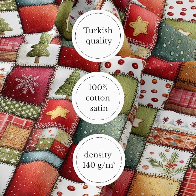 100% Cotton Fabric by the Yard – Turkish Quality Quilting & Sewing Fabric - Image 6