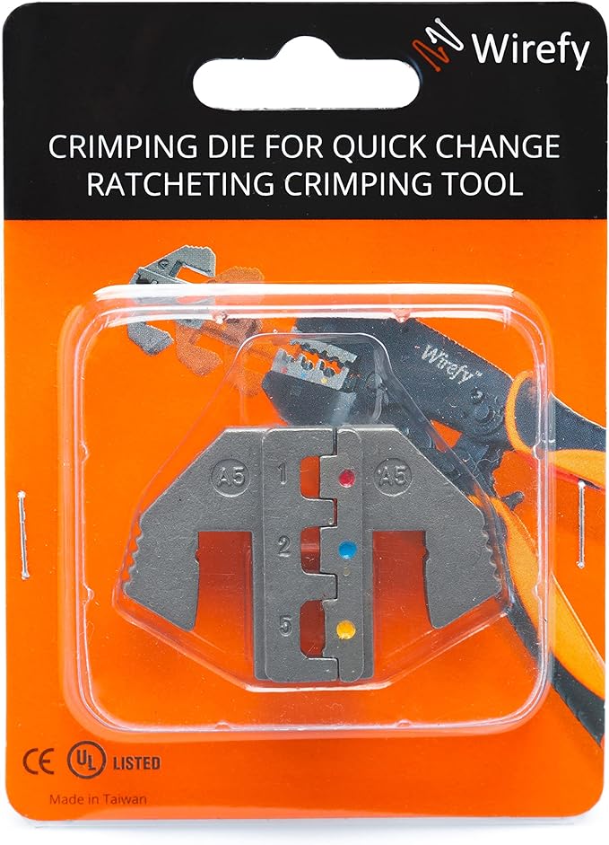 Wirefy Crimping Die for Heat Shrink Connectors - 22-10 AWG