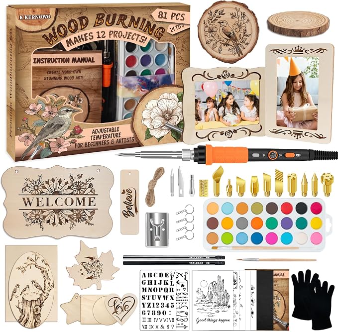 K KERNOWO Wood Burning Kit by KKERNOWO