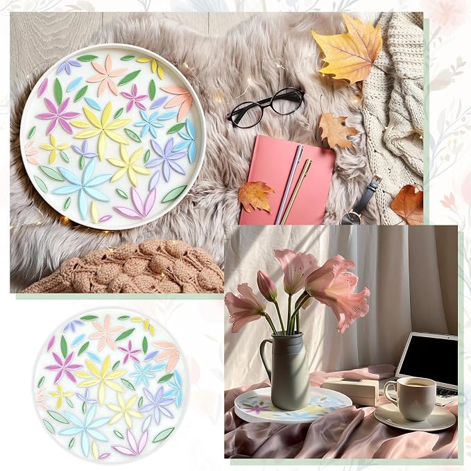 Humyoun DIY Ceramic Large Mosaic Tiles Tray - Image 6