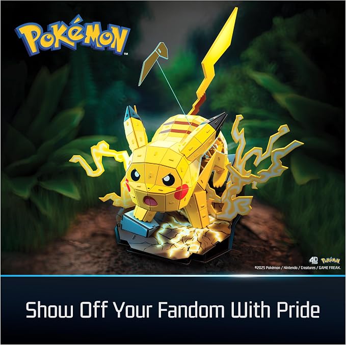 4D Build Pokémon Pikachu 3D Puzzle Model Kit, Desk Décor, Shelf Display - Image 6