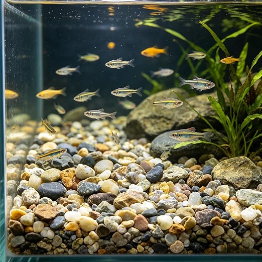 10LB Decorative River Rocks Gravel -2/5/'' Mixed Color Gravel - Image 3