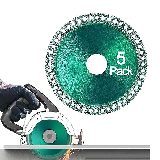 Indestructible Disc 2.0 - Cut Everything in Seconds (5) - Diamond Grit 60# - Compatible with Angle Grinder