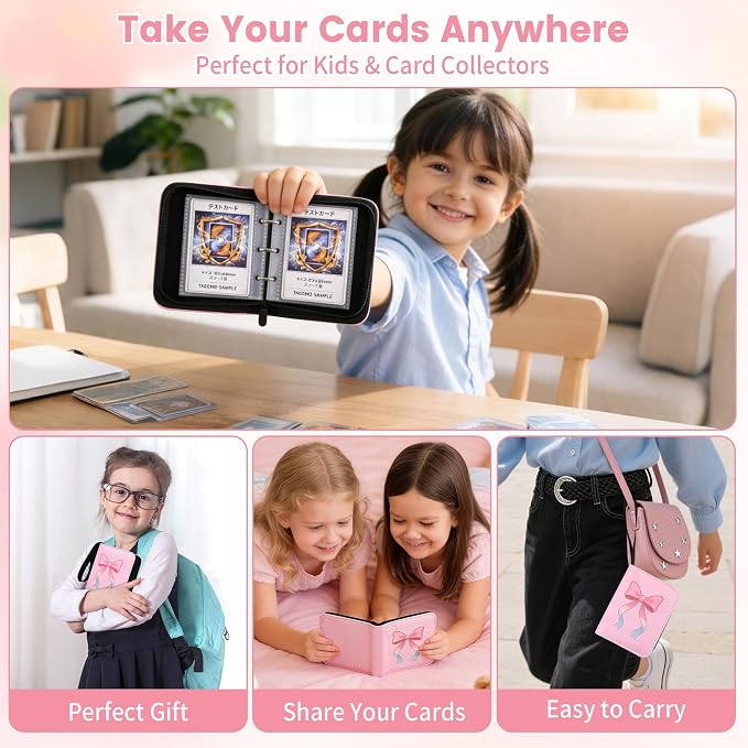 Mini Trading Card Binder Album, 1 Pocket Card Binder - Image 7
