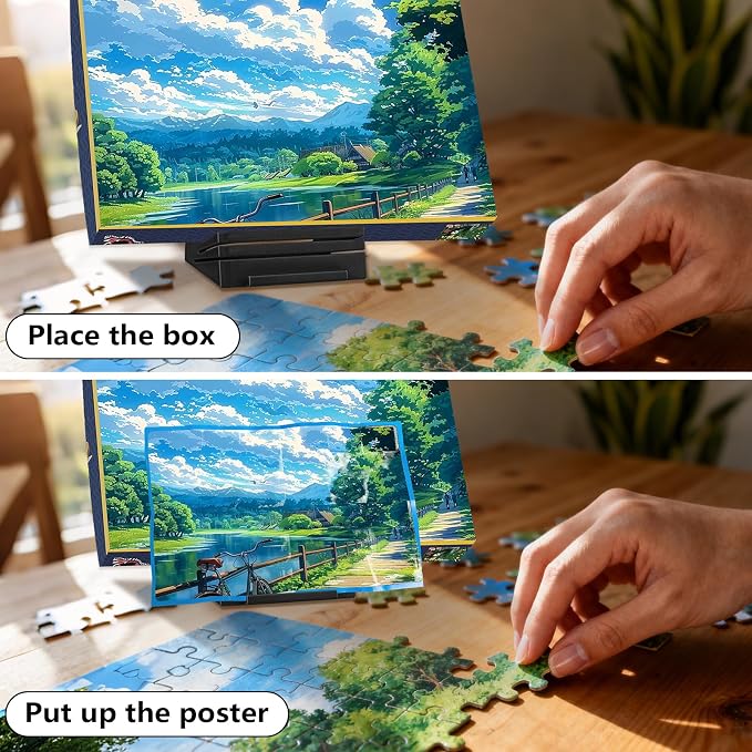 Jigsaw Puzzle Box Stand – Adjustable 3 Angle Puzzle Lid Holder, Puzzle Poster - Image 5