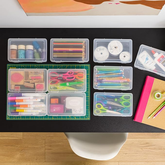 IRIS USA Clear Storage Cases, |Made in USA|, Plastic Bead Organizing Containers - Image 5