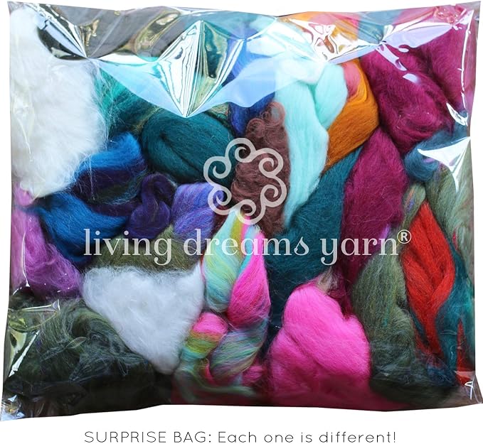 Assorted Merino Roving Ends & Mixed Fiber Waste - Image 3