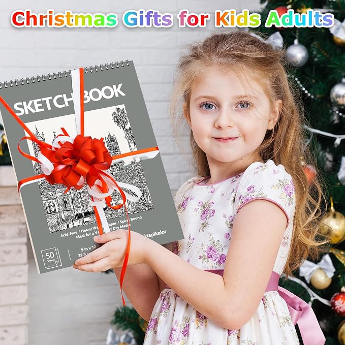 9" x 12" Sketch Book, Acid Free Artist Drawing Book Paper, Art Supplies - Image 4