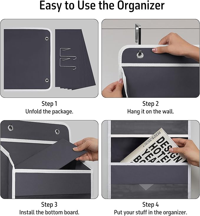TYMENSH Gray Over Door Organizer - Image 5