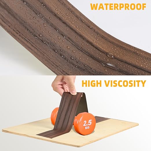 GSCIT Club Wood Grain Repair Tape, 2.3 inch X 25ft Self Adhesive Red Oak Grain Repair Patch for Tables, Chairs, Baseboards, Doors, Windows, Floors, Handicraft DIY.