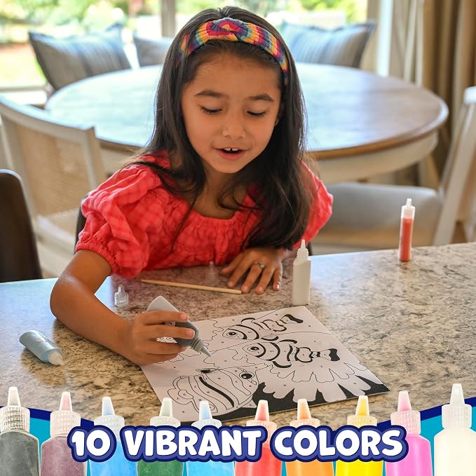 READY 2 LEARN Sand Art Painting | Sea Life | 4 Underwater Scenes | 10 Colors - Image 2