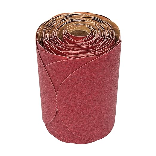 3M Stikit Red Abrasive Sanding Discs, 01114, No Hole, 6 in, 120+ Grade, Pack of 100 Discs, for Auto Sanding, Primer Sanding, E-Coat Sanding