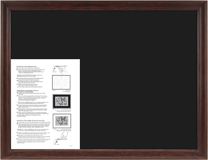 MCS 18x24 Puzzle Frame for Finished Puzzles, Walnut Woodgrain Vertical & - Image 3