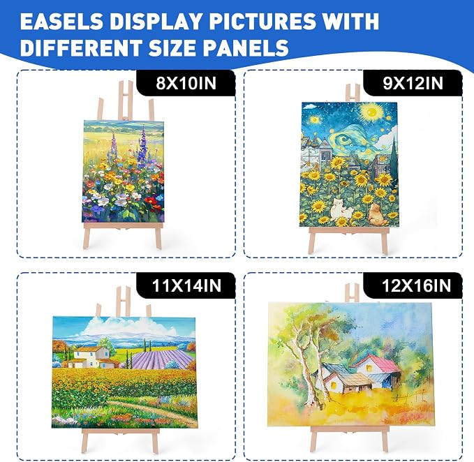 ESRICH 2pcs 17 Inch Tabletop Easels, Easel Stand - Image 6