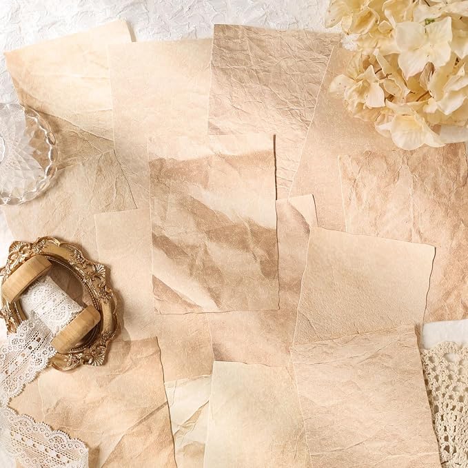 90 Sheets Textured Scrapbook Paper, 4x5.5 Vintage Specialty Paper - Image 8