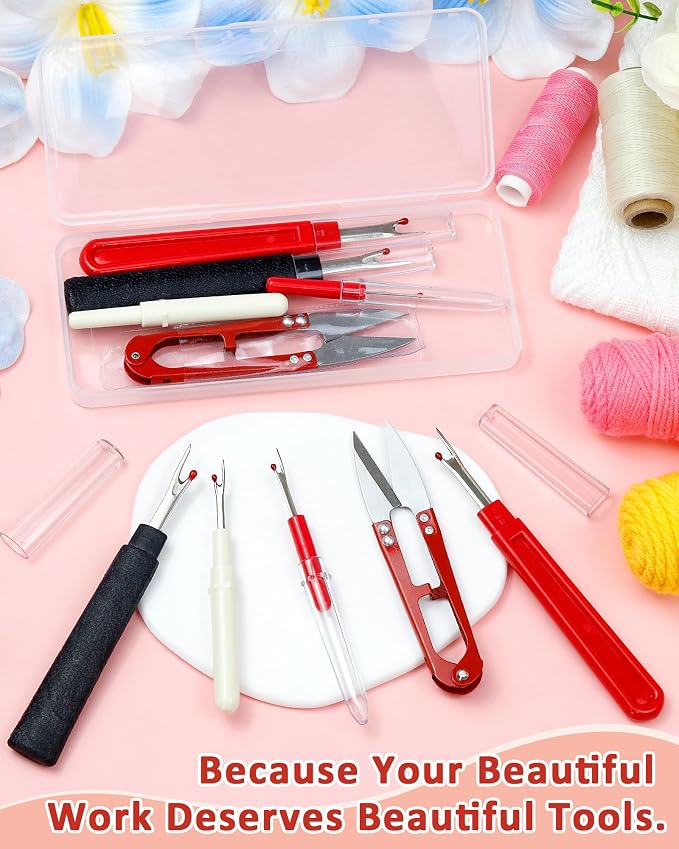 FIVEIZERO Seam Rippers for Sewing – 2 Big and 2 Small Stitch Remover Tools - Image 6
