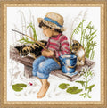 RIOLIS - Let's Go Fishing 1470, Cat Lovers Cat Cross Stitch Kits 11, Cross by RIOLIS