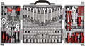 CARTMAN 205 Piece Ratchet Wrench Tool Set 1/4" & 3/8" & 1/2" Drive with SAE/Metric Sockets Kit in Plastic Toolbox