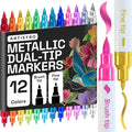 ARTISTRO 12 Metallic Acrylic Paint Markers by ARTISTRO