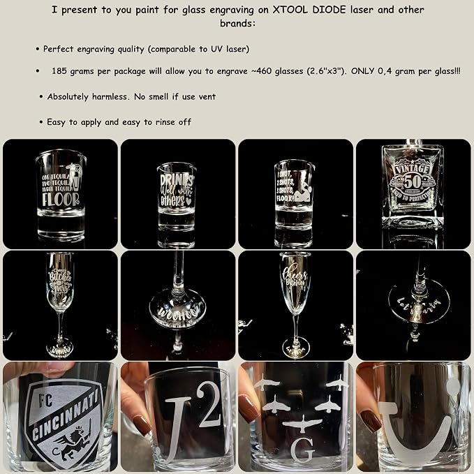 Laser Marking Paint for Glass Etching - Image 3