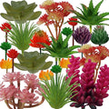 22pcs Colorful Fake Succulents, Mini Artificial Succulents by Unknown
