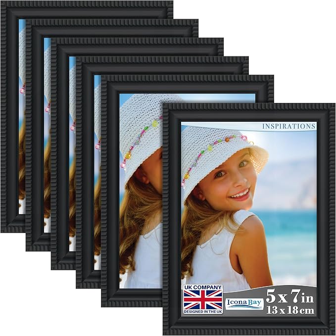 Icona Bay 5x7 Picture Frames, 6 Pack, Contemporary, Inspirations | These Icona by IconaBay