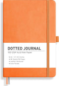 RETTACY Dotted Journal Notebook, 192 Pages, A5 Medium Size | Leather Hardcover by RETTACY