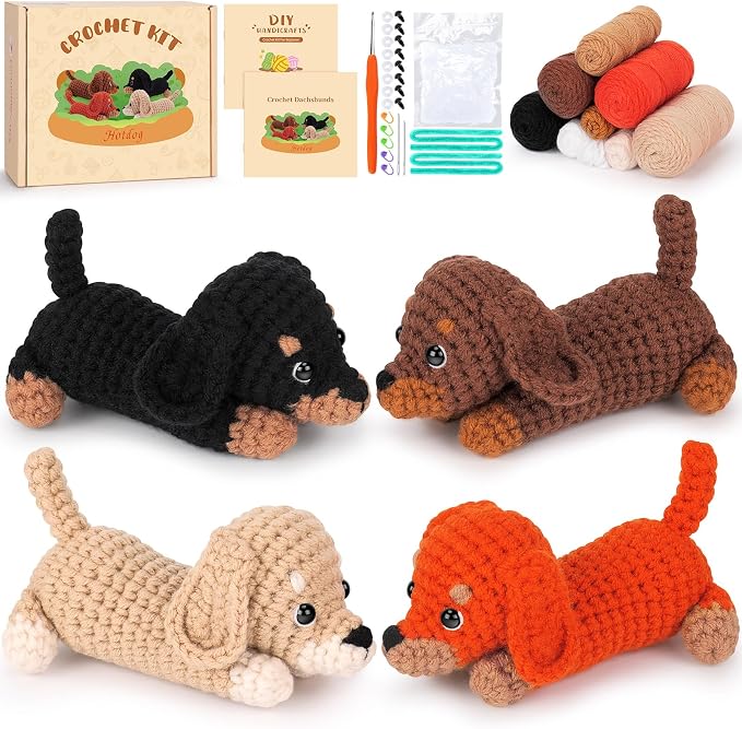 Crochet Kit for Beginners Adults by FortuningsJDS