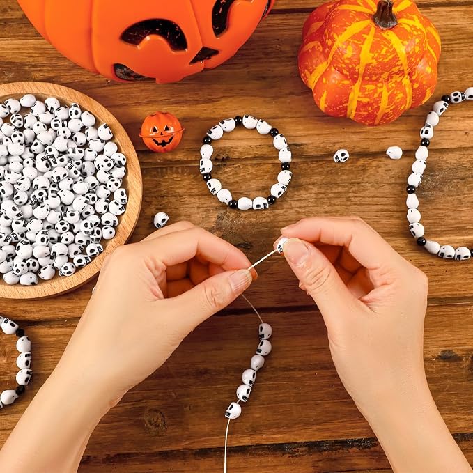 Augshy 700 Pcs Halloween Skull Beads - Image 5