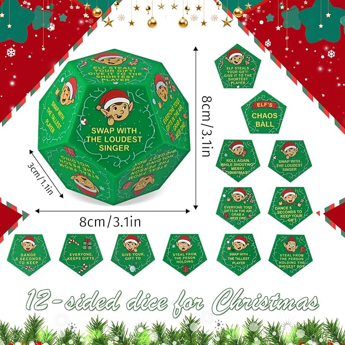 Hilarious Exchange Party Game Dice, Exchange Gifts Family Game, Christmas - Image 2