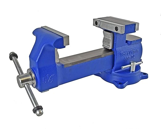 Yost Vises 880-D2 Reversible Combination Vise System | 8 Inch Jaw Width Heavy-Duty Utility Pipe and Bench Vise |Jaw Opens 12.5 Inches when Reversed | Swivel Base | Made with Ductile Iron Castings