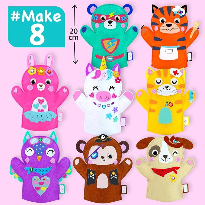 EZCRA Unicorn Hand Puppet Making Kit - Image 2