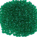 Gxueshan 1000 Pcs Acrylic Transparent Green Pony Beads 6x9mm Bulk by Gxueshan